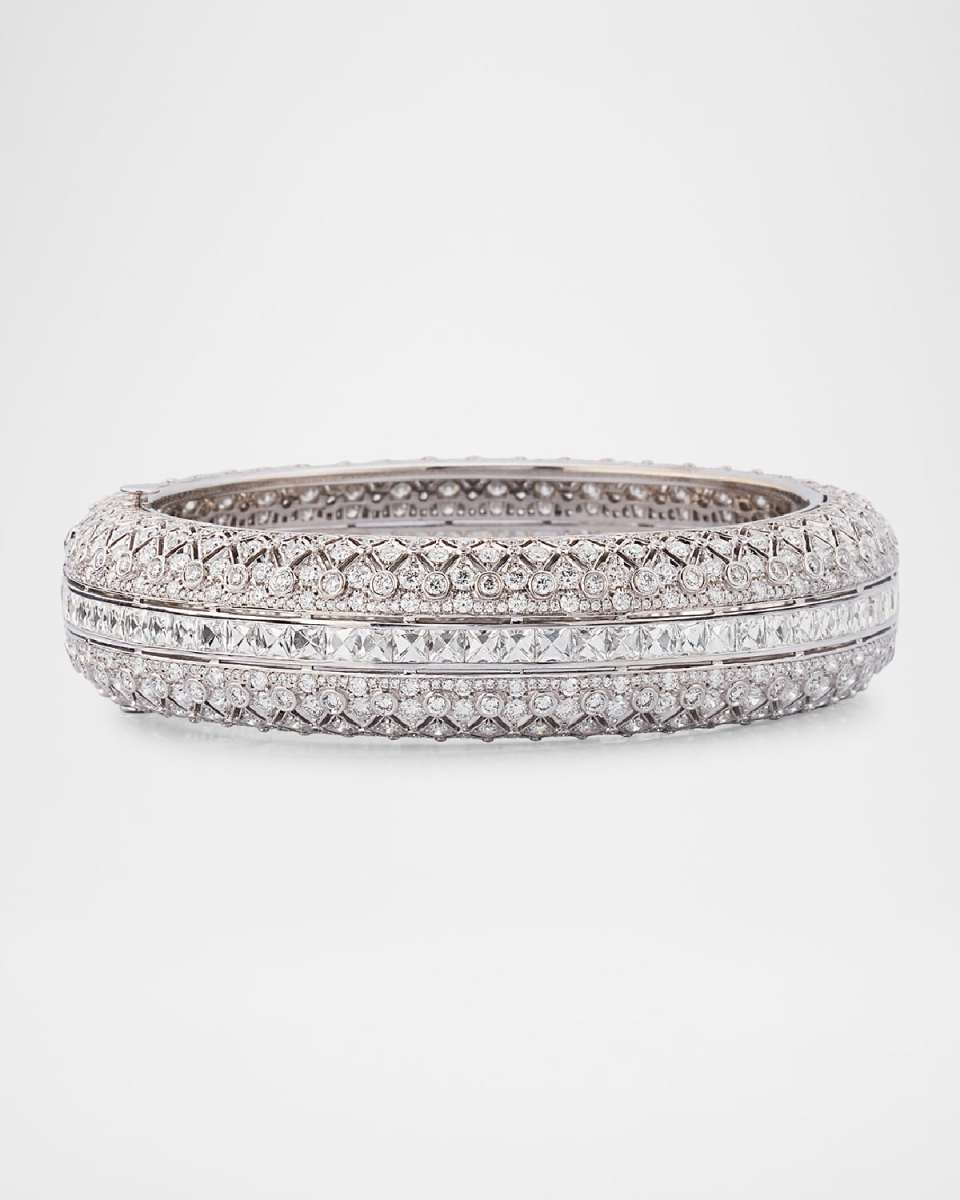 Cicada 18K White Gold Diamond Bracelet